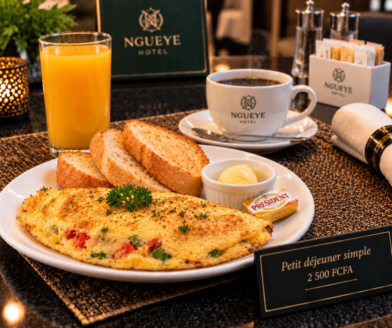 Petit déjeuner simple