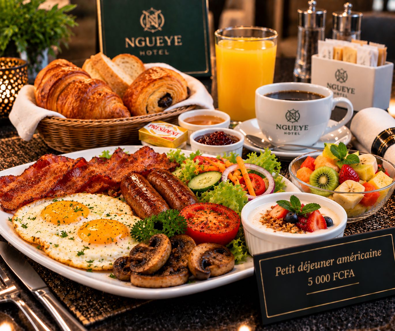 Petit déjeuner américain